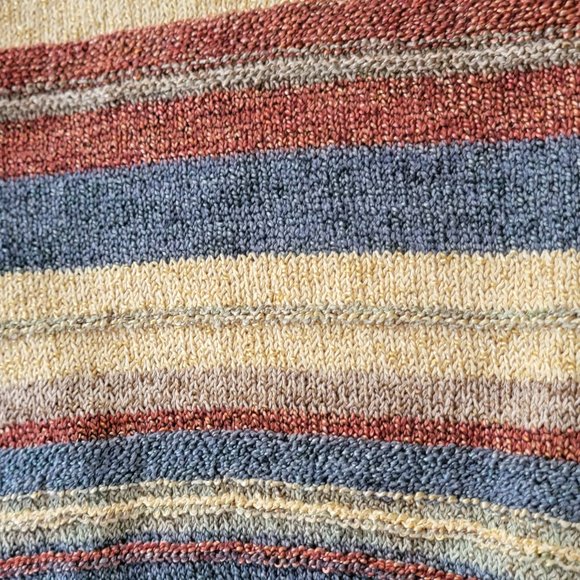 Parkhurst Multi Color Striped Open Front Cardigan Sweater XL - Picture 13 of 16